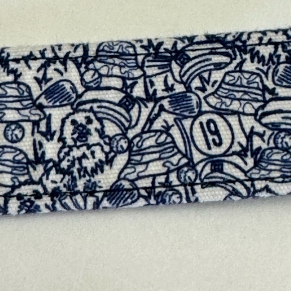 NEW Peter Millar Caddyshack Golf Printed Belt Mens Size 36 White Navy NWOT $128 - Picture 4 of 12